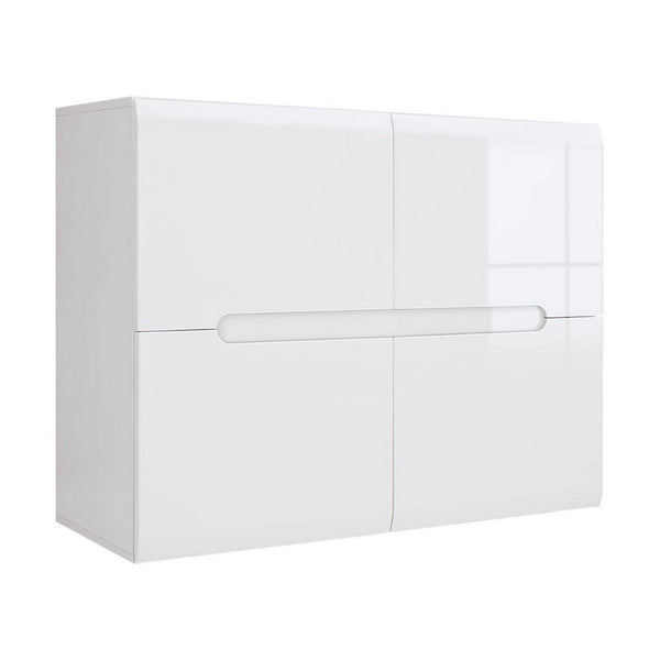 Comoda AZTECA TRIO, alb, PAL, cu usi, 105x41x84 cm