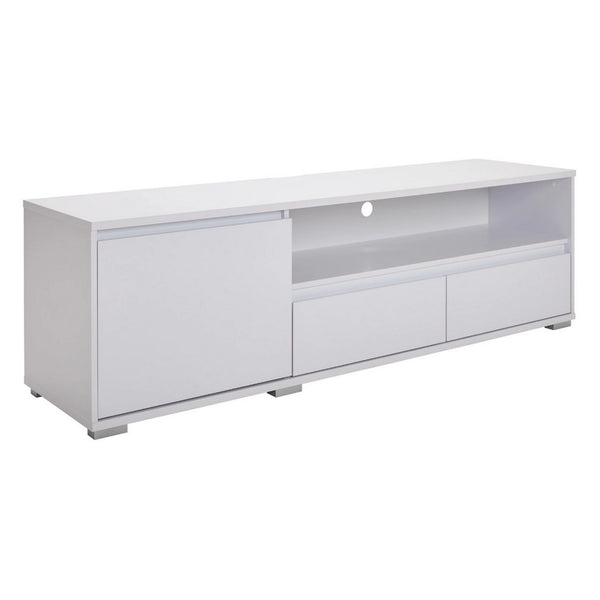 Comoda TV LINE, alb, PAL, 180x48x55 cm
