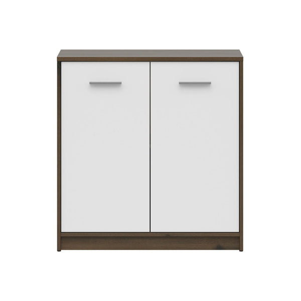 Comoda NEPO PLUS, stejar nobil/alb, PAL laminat, 80x34x84 cm