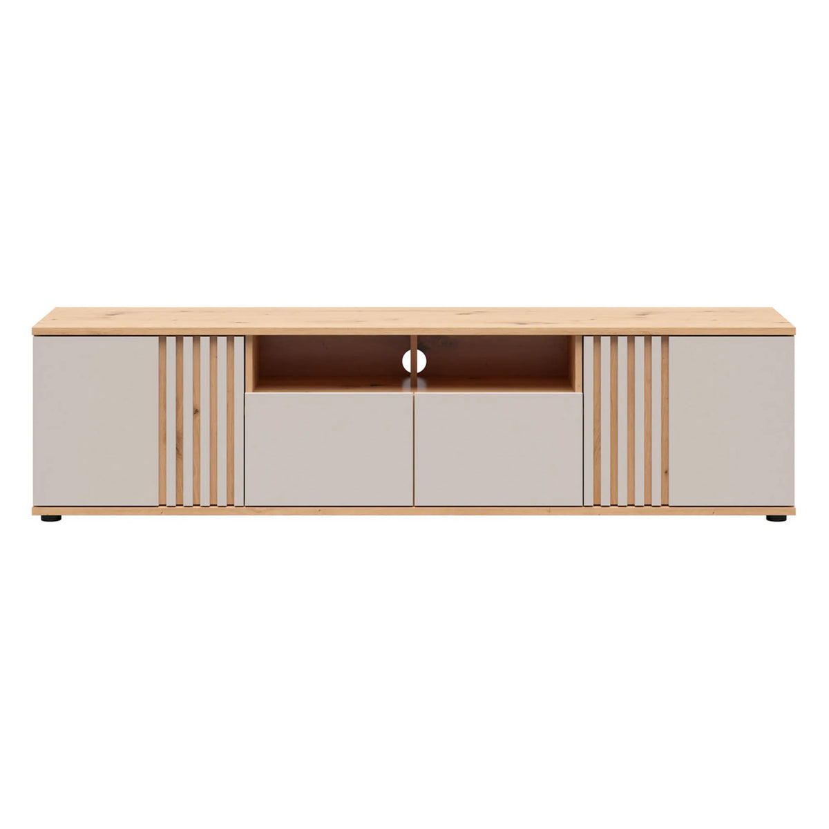 Comoda TV BREVAS, stejar artisan/casmir, PAL, 180x40x47 cm