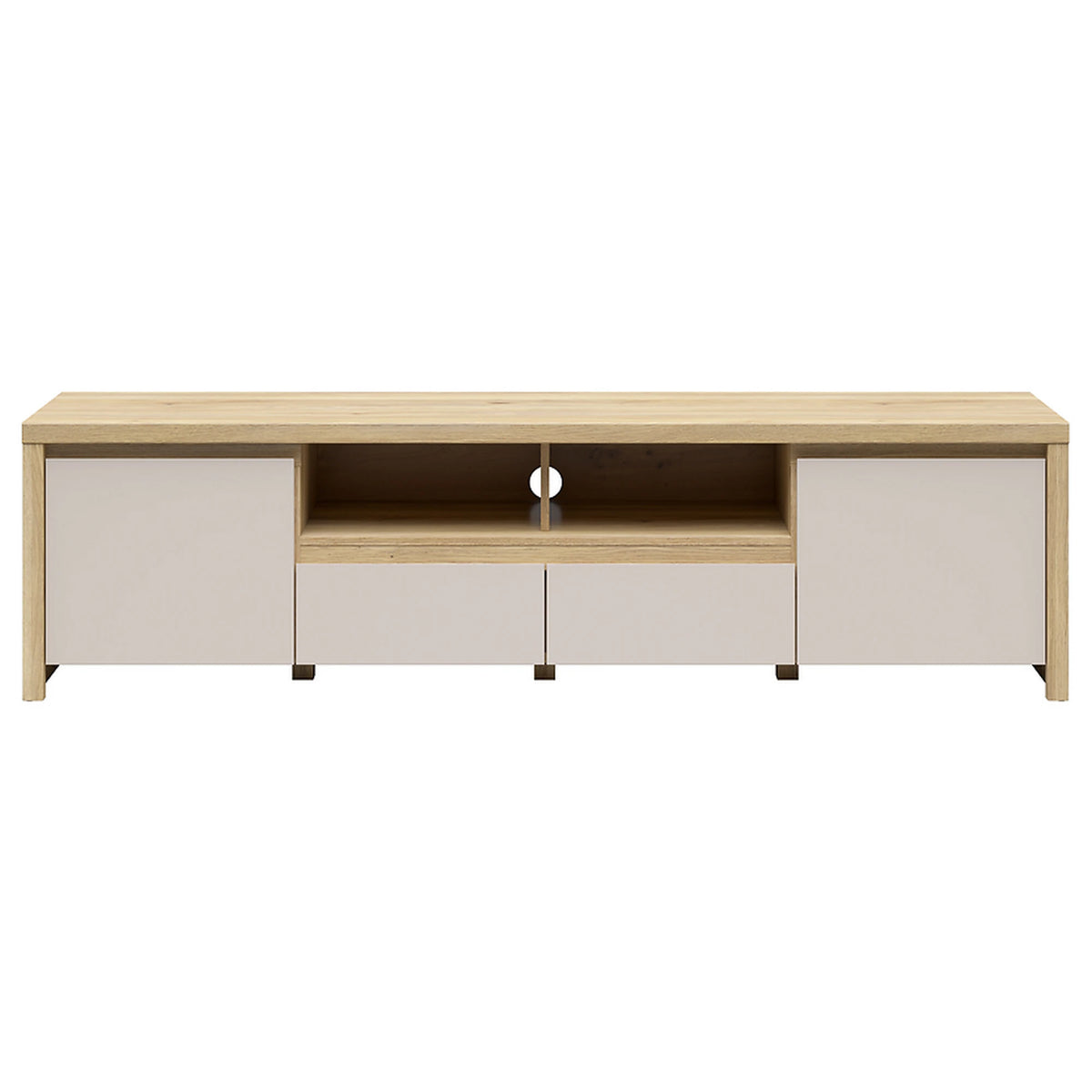 Comoda TV joasa KASPIAN, stejar/casmir, PAL, 182x40x49 cm