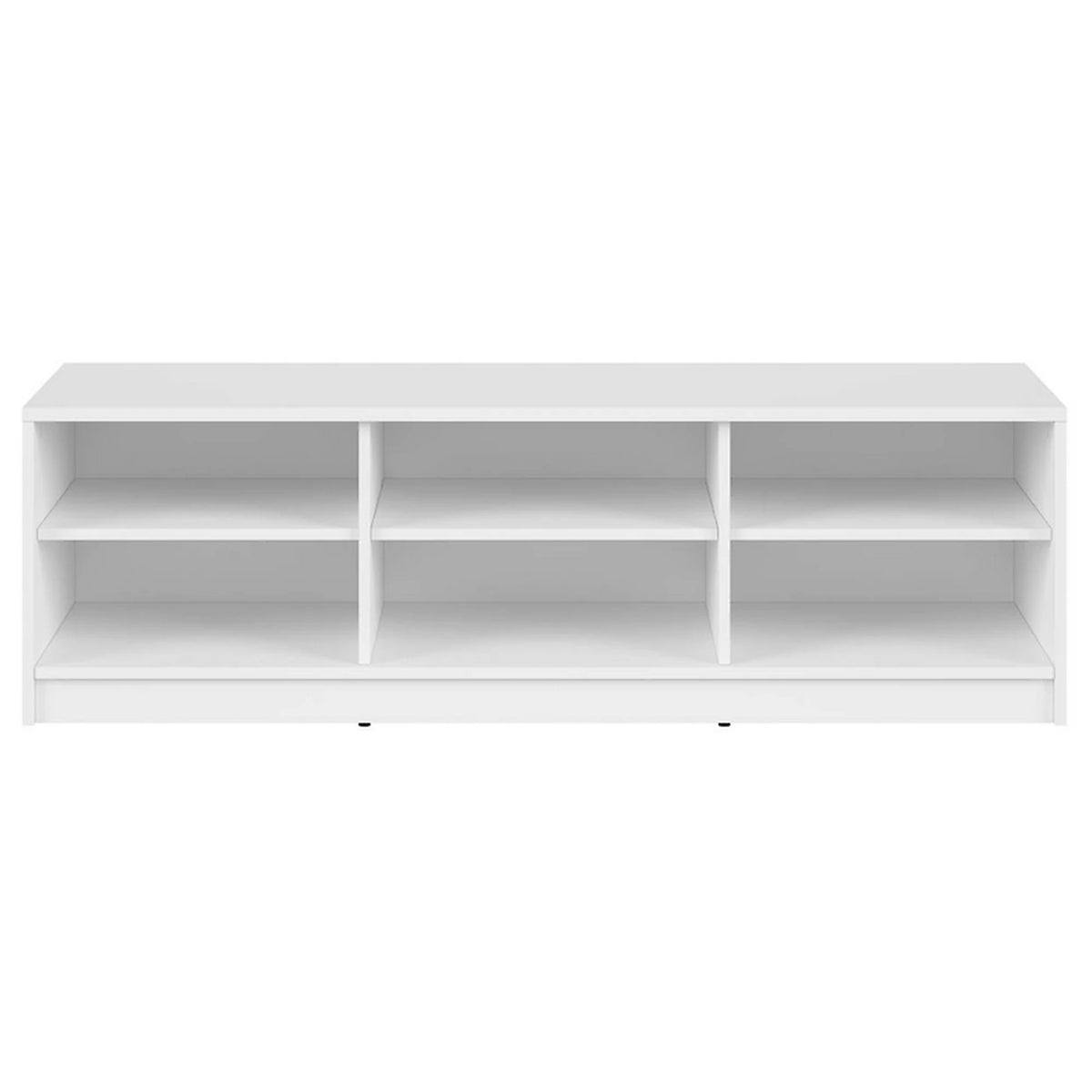 Comoda TV NEPO PLUS, alb, PAL laminat, 139x47x43 cm