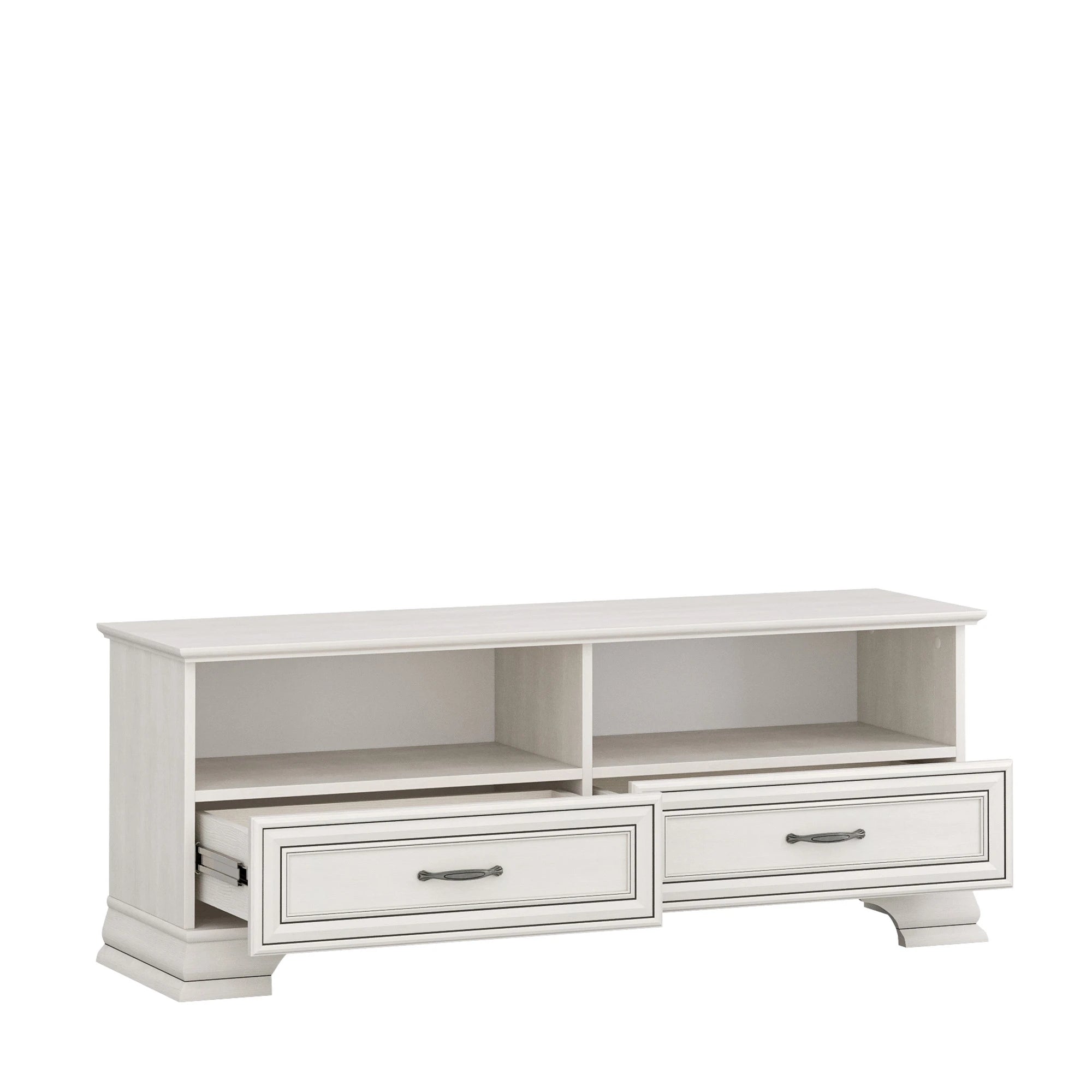 Comoda TV TIFFANY, crem, PAL laminat, 130x37x50 cm