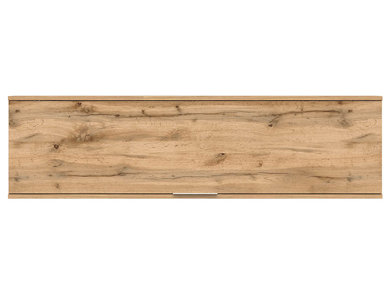 Dulap suspendat ZELE, stejar wotan, PAL laminat, 135x31x37 cm