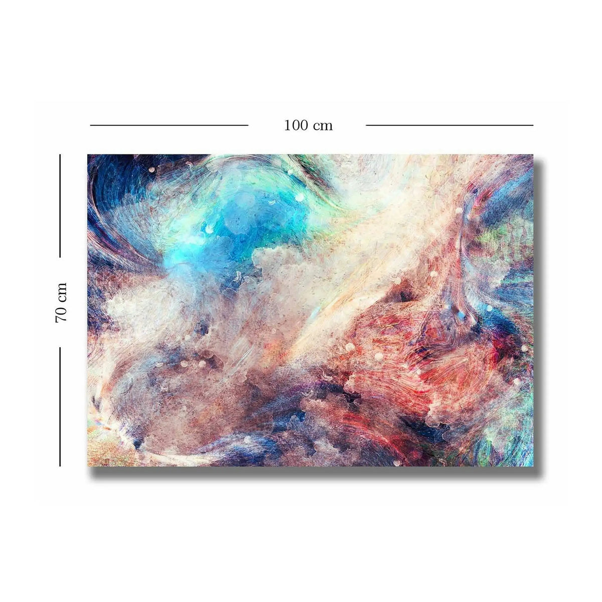 Tablou 252SGH1470, multicolor, panza, 100x70 cm