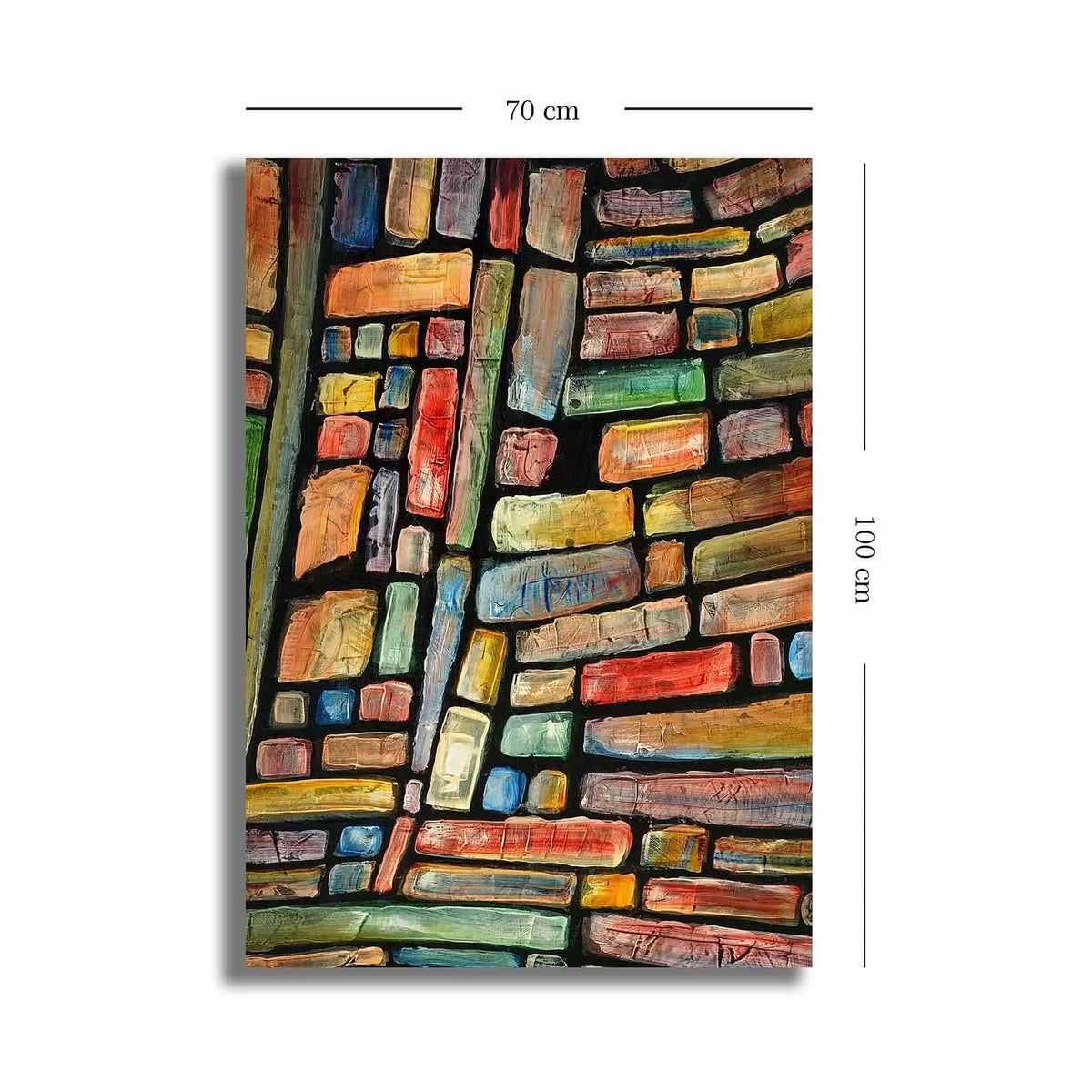 Tablou 252SGH1481, multicolor, panza, 70x100 cm