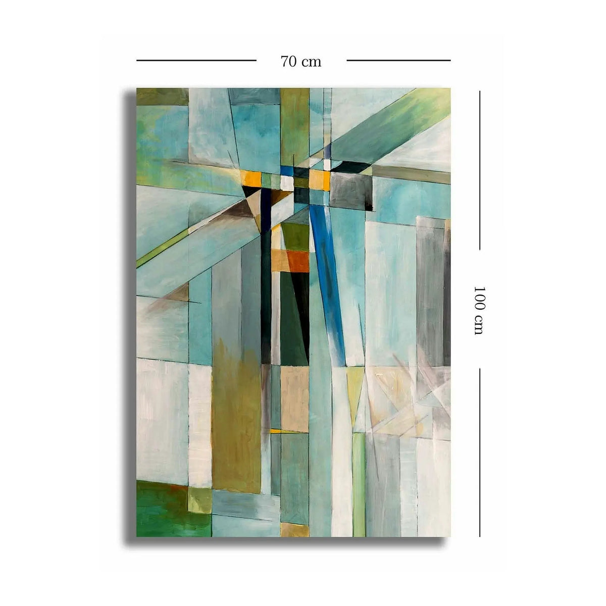 Tablou 252SGH1482, multicolor, panza/lemn, 70x100 cm