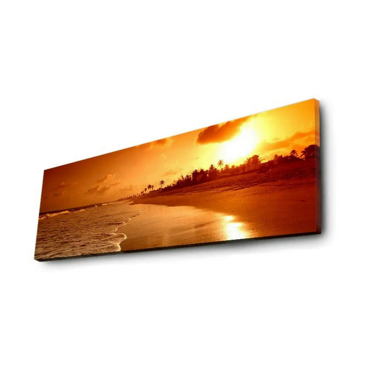 Tablou 3090IACT-38, galben, panza, cu iluminare LED, 90x30 cm