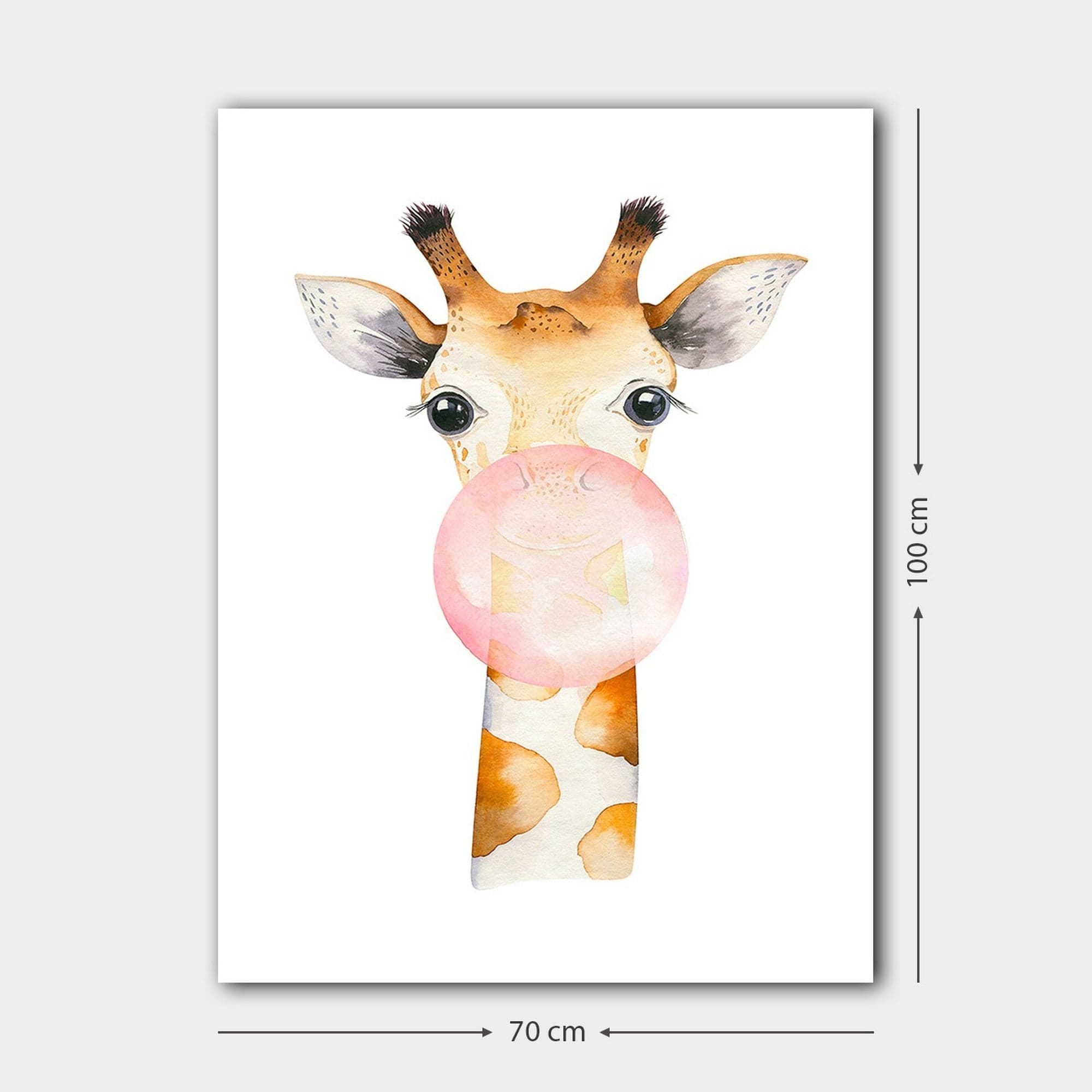 Tablou 441HPE1286, alb, panza, 70x100 cm