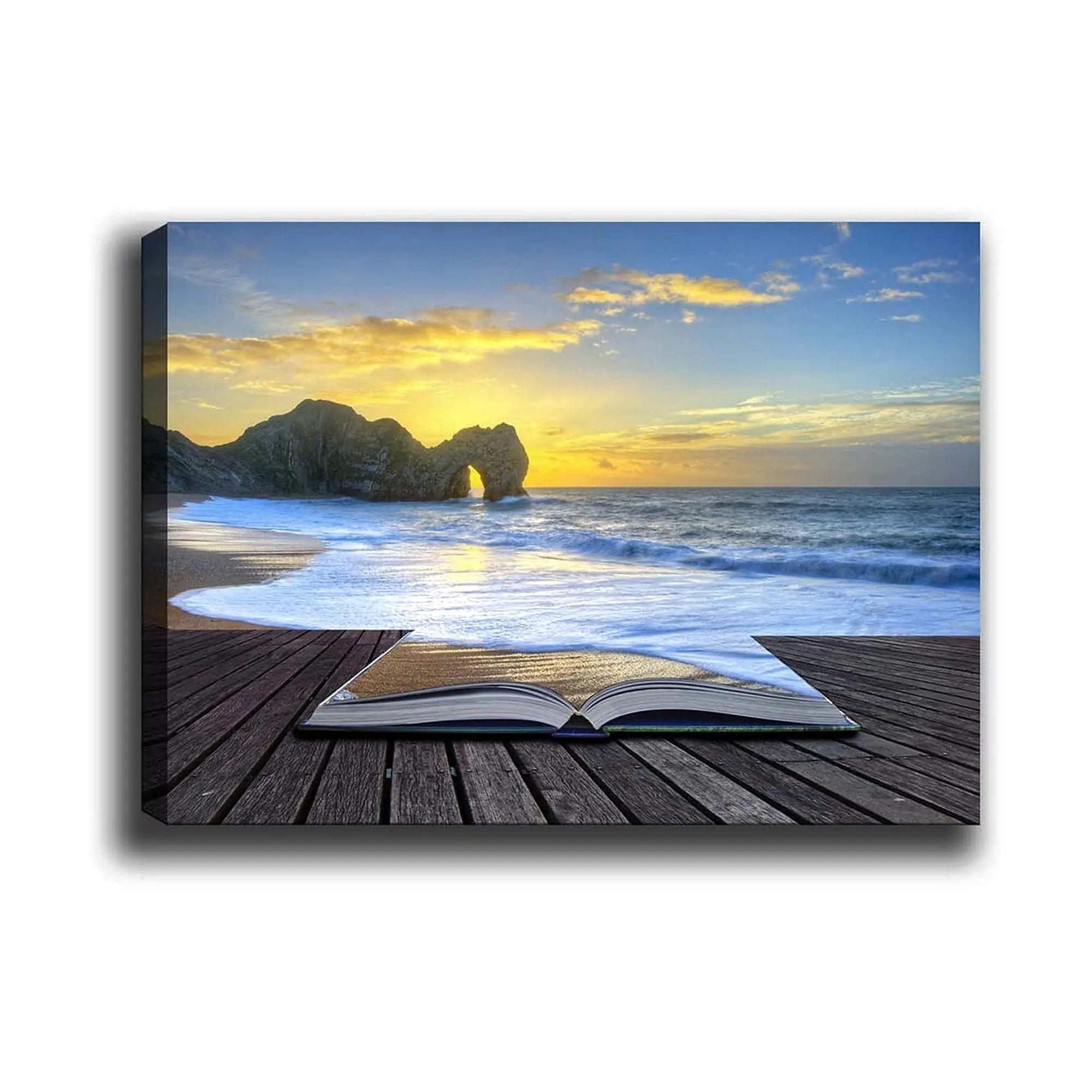 Tablou 441HPE1802, multicolor, panza/lemn, 100x70 cm