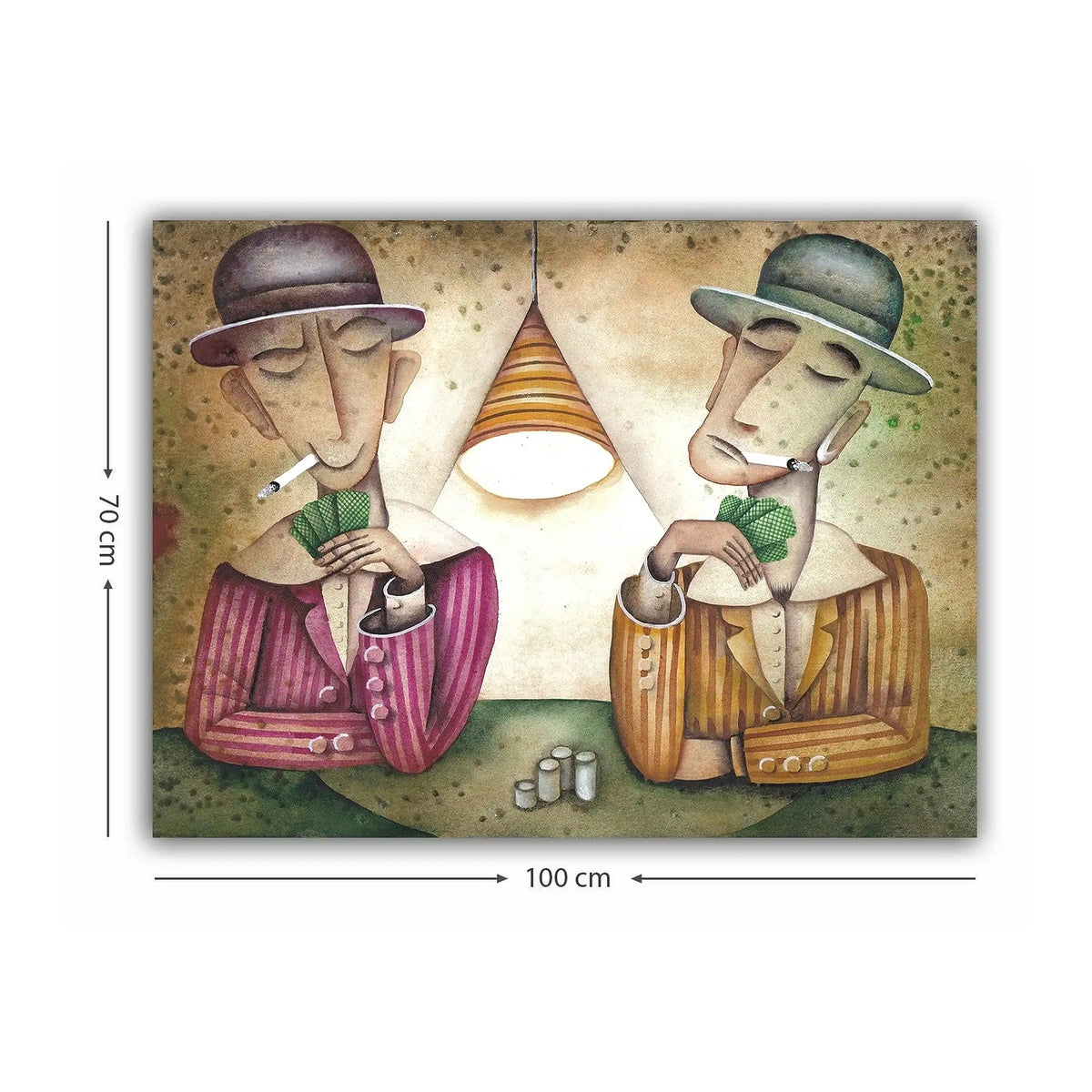 Tablou 441HPE2342, multicolor, panza, 100x70 cm