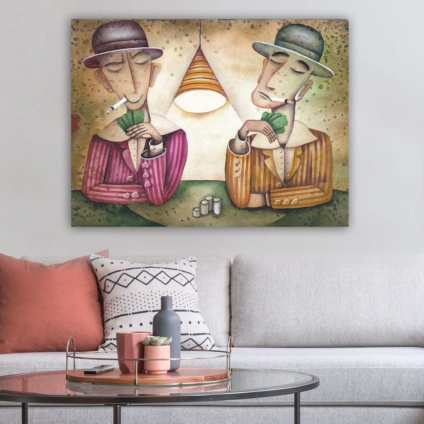 Tablou 441HPE2342, multicolor, panza, 100x70 cm