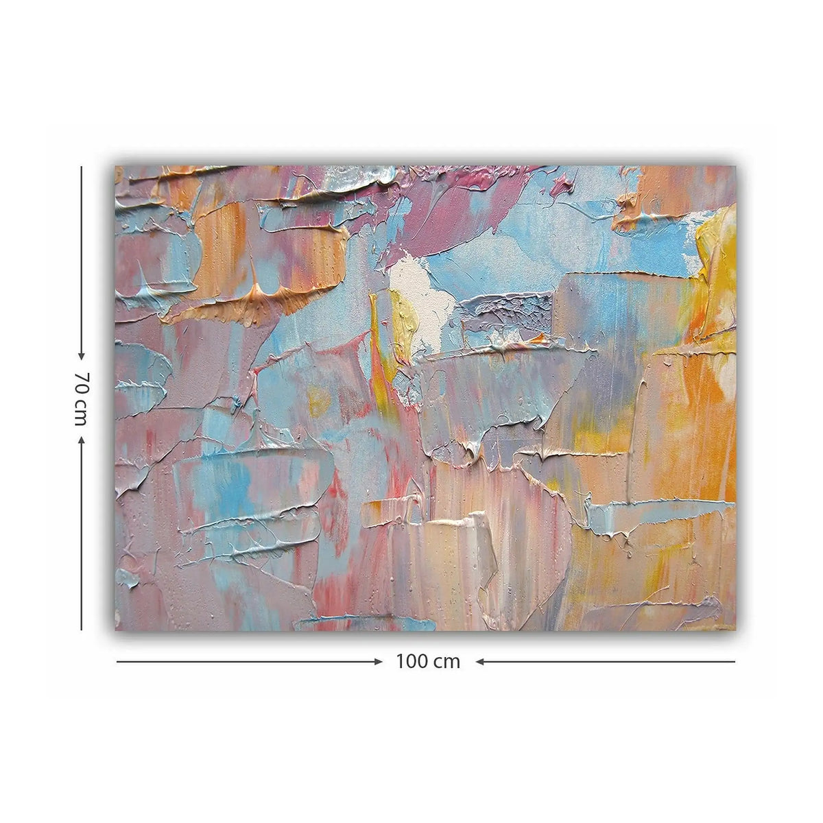 Tablou 441HPE2602, multicolor, panza, 100x70 cm