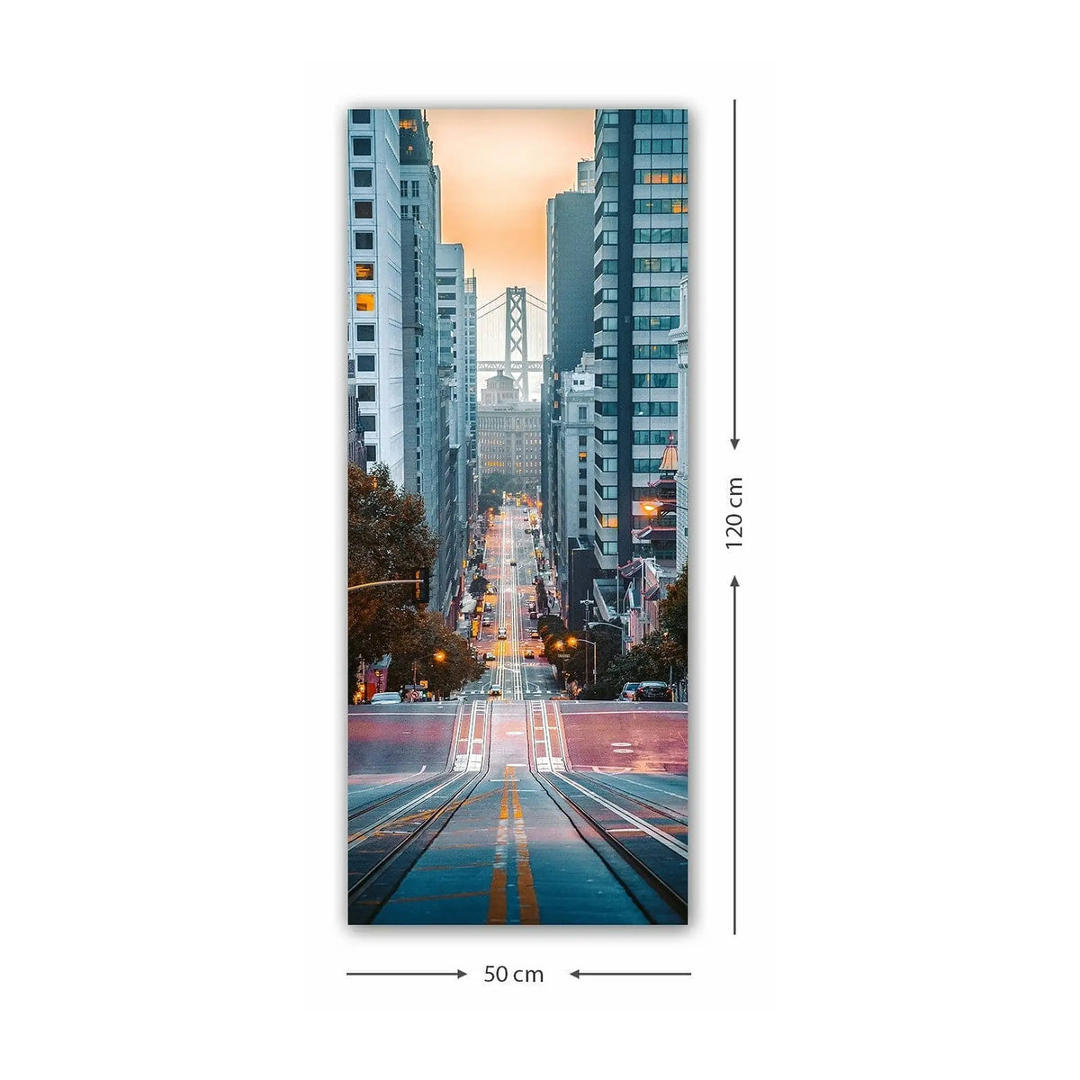 Tablou 451ERN1889, multicolor, panza, 50x120 cm