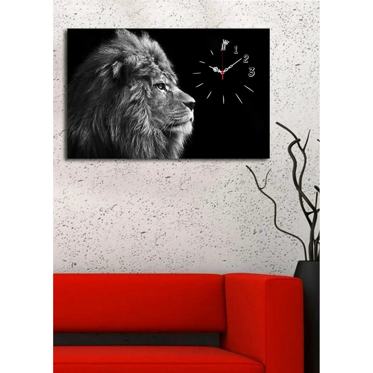 Tablou 4570CSMOR-3, negru, panza, 70x45 cm