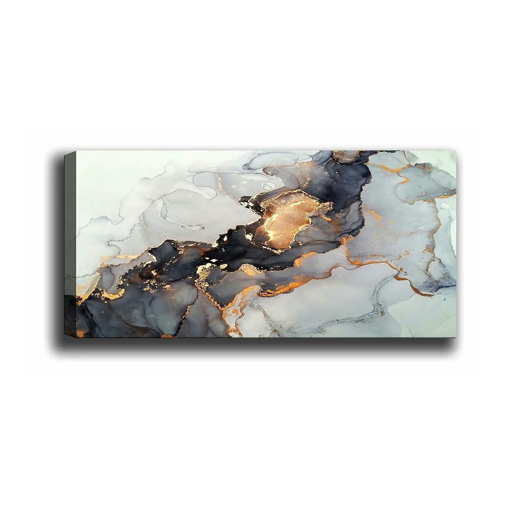 Tablou 483TNS1293, multicolor, panza/lemn, 80x30 cm