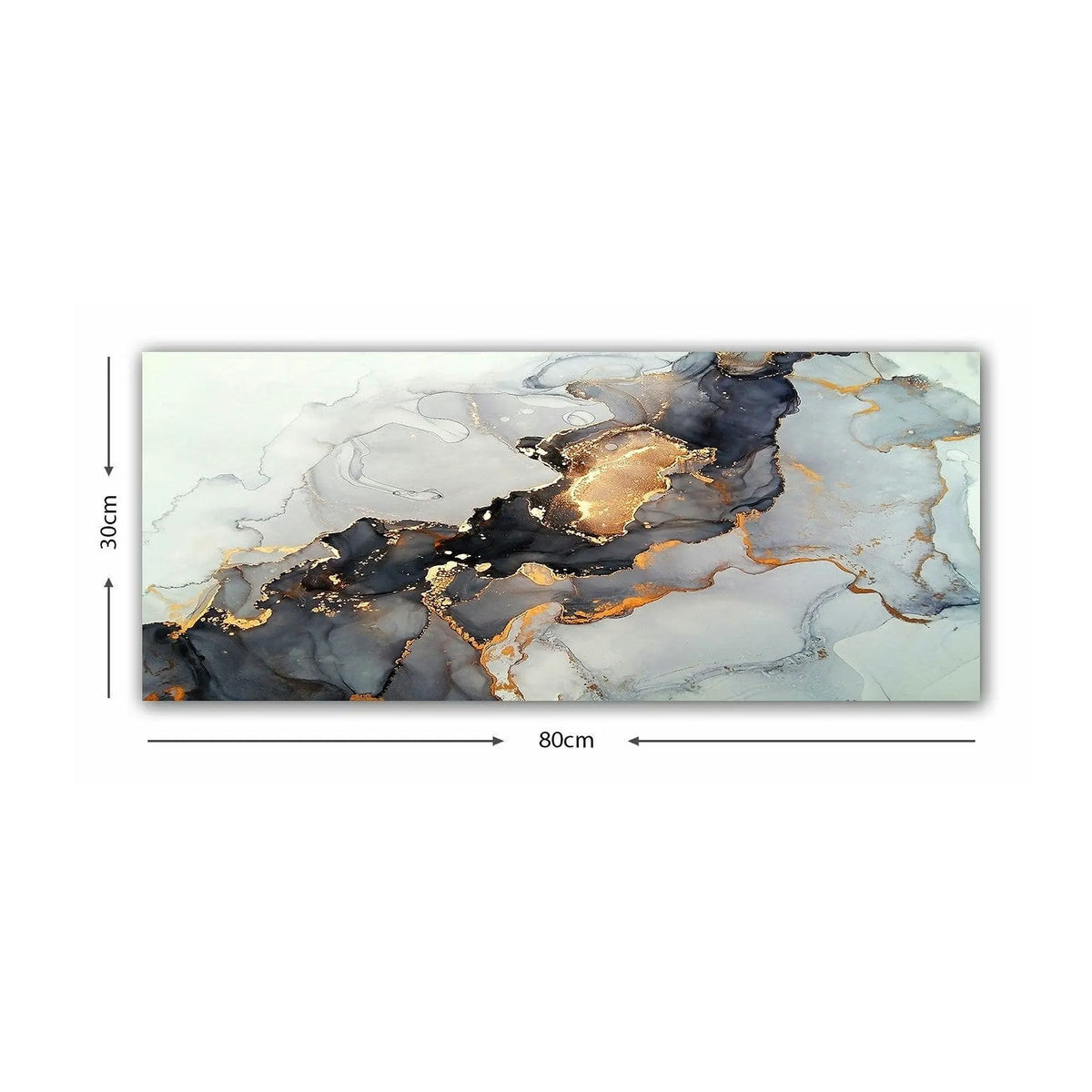 Tablou 483TNS1293, multicolor, panza/lemn, 80x30 cm