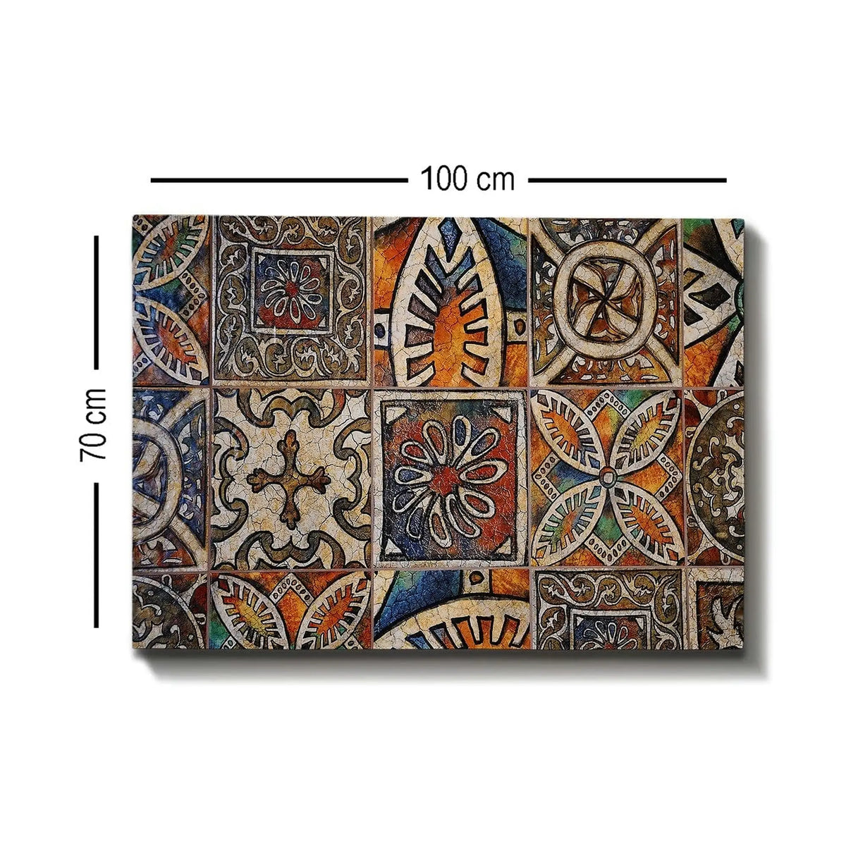 Tablou 529TCR1525, multicolor, panza, 100x70 cm
