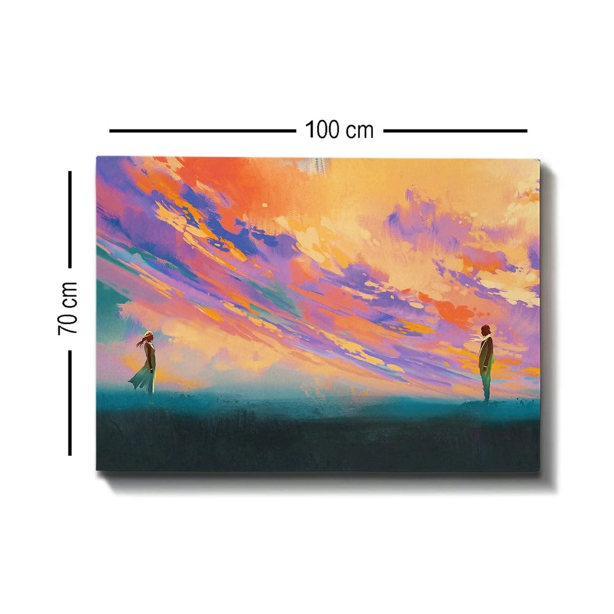 Tablou 529TCR1552, multicolor, panza, 100x70 cm