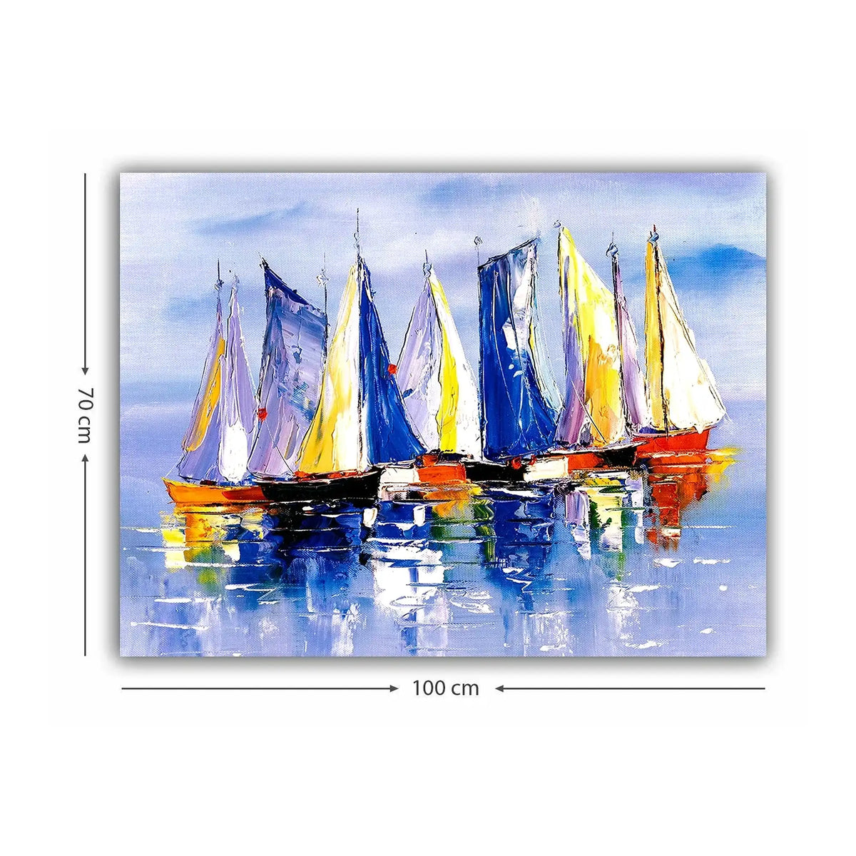 Tablou 619226807, multicolor, pânză, 70x100 cm