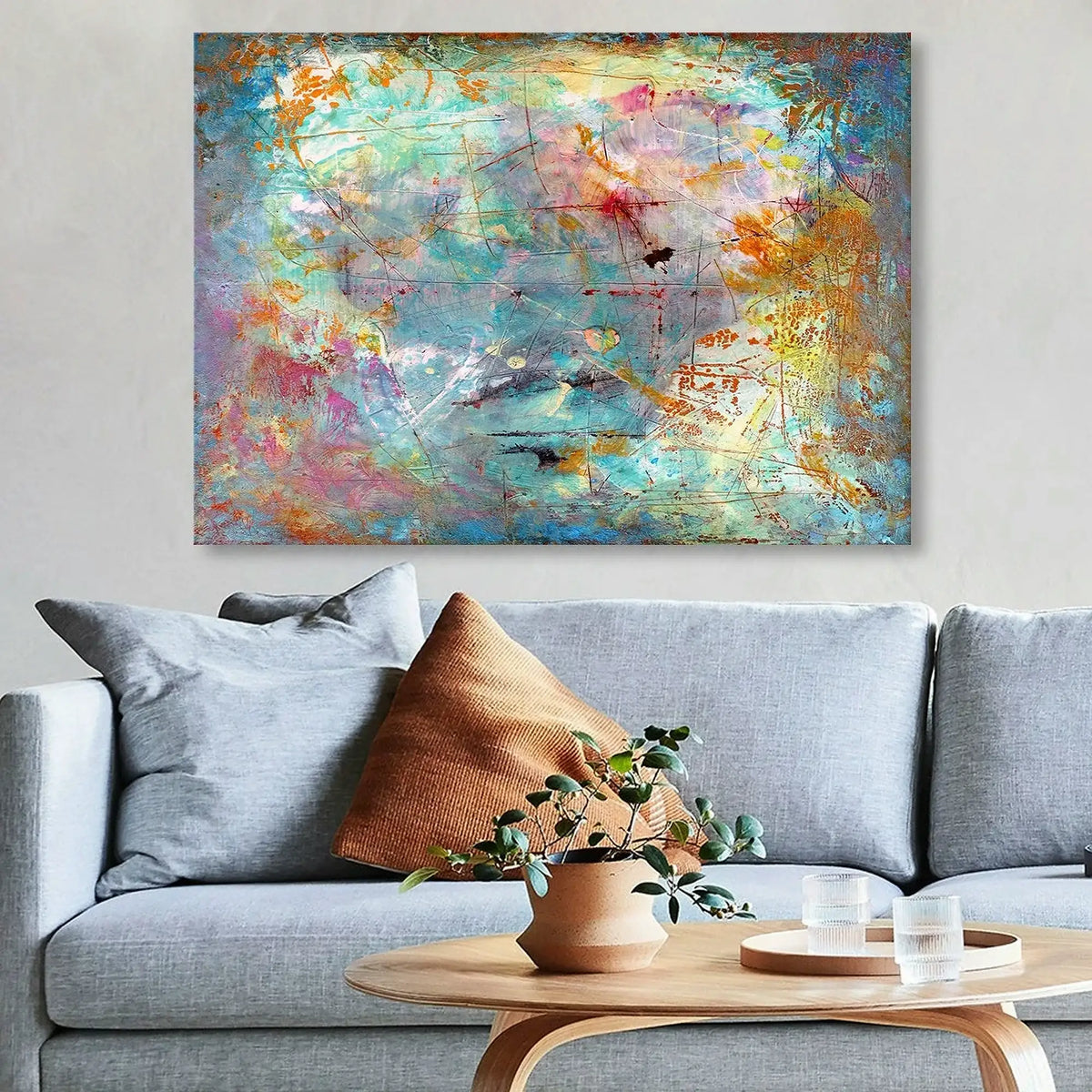 Tablou 629662394, multicolor, pânză, 70x100 cm