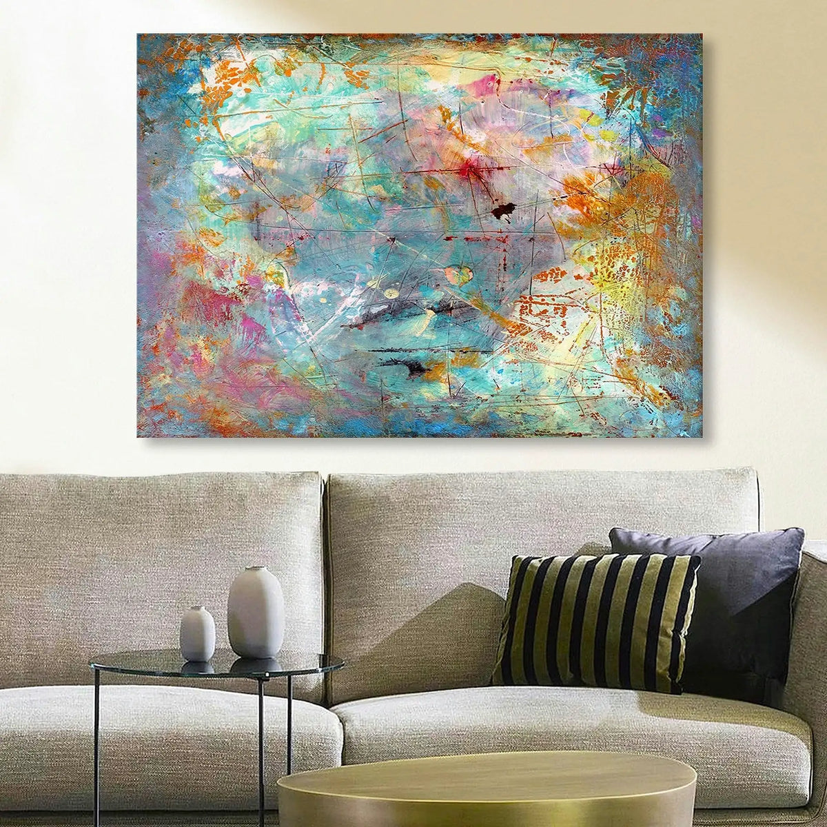 Tablou 629662394, multicolor, pânză, 70x100 cm