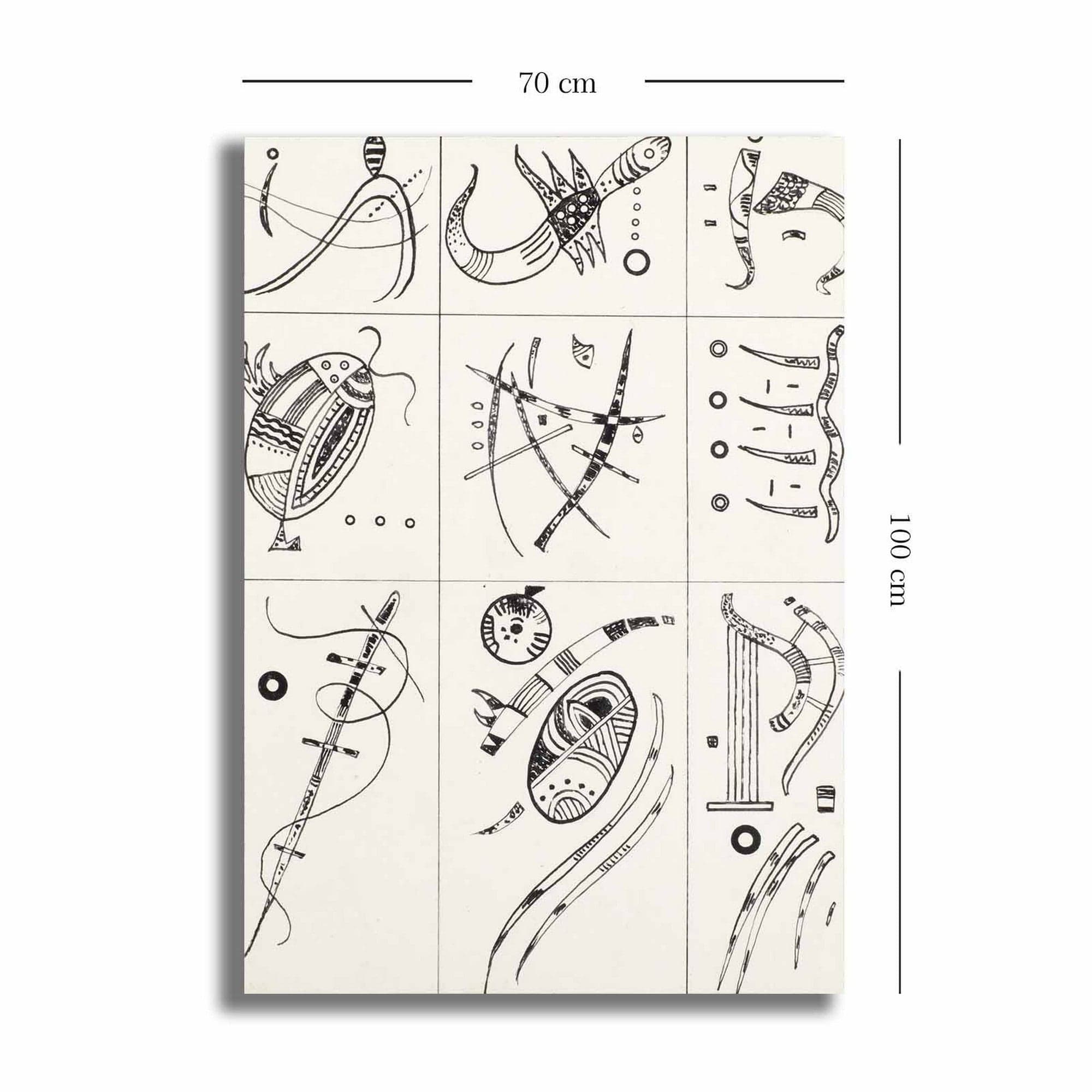 Tablou 677VSL1145, crem, panza, 70x100 cm