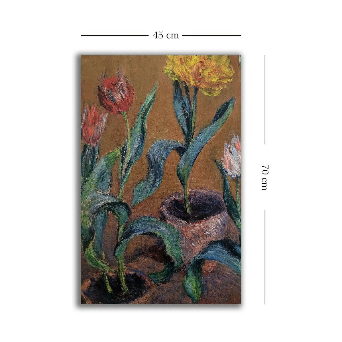 Tablou 678CLD1106, multicolor, panza, 45x70 cm