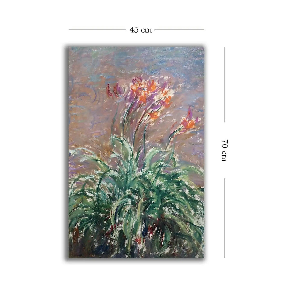 Tablou 678CLD1109, multicolor, panza, 45x70 cm