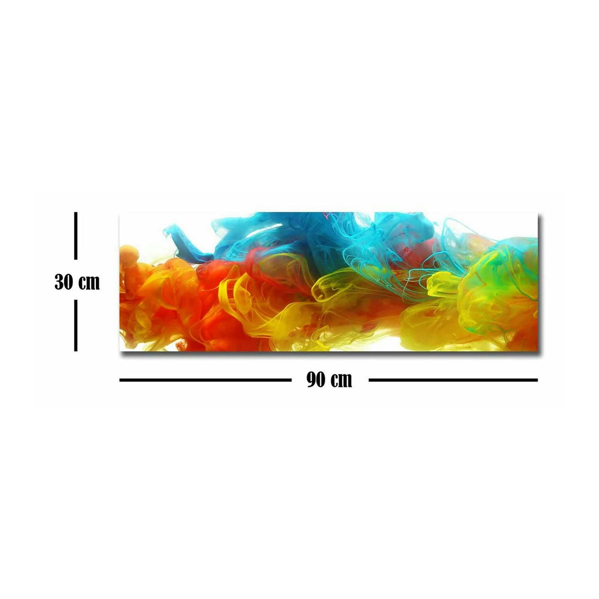 Tablou 887GLR1010, multicolor, panza, 90x30 cm