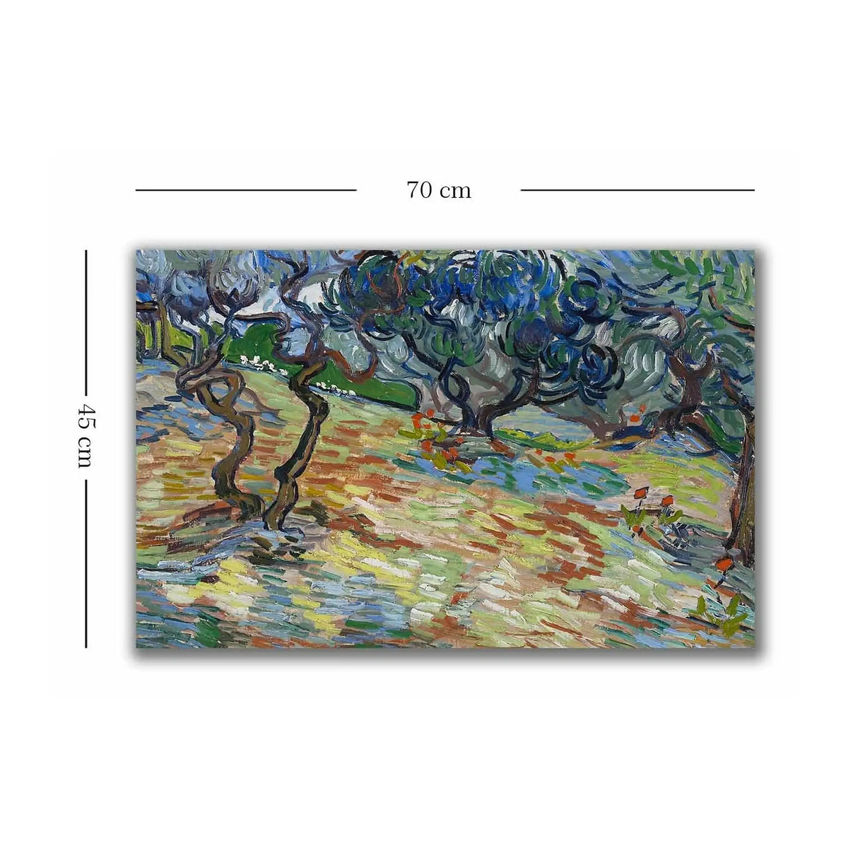 Tablou 978VNC1161, multicolor, panza, 70x40 cm