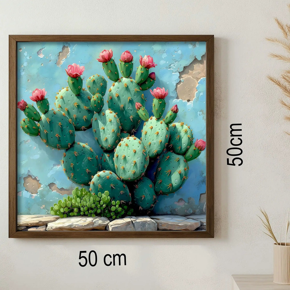 Tablou AI063, multicolor, MDF, 50x50 cm