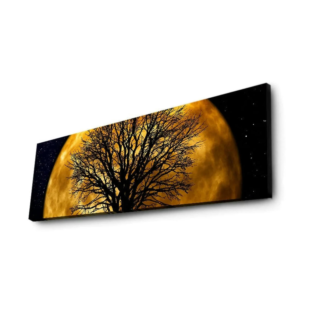 Tablou cu LED DACT-71, multicolor, pânză, 30x90 cm