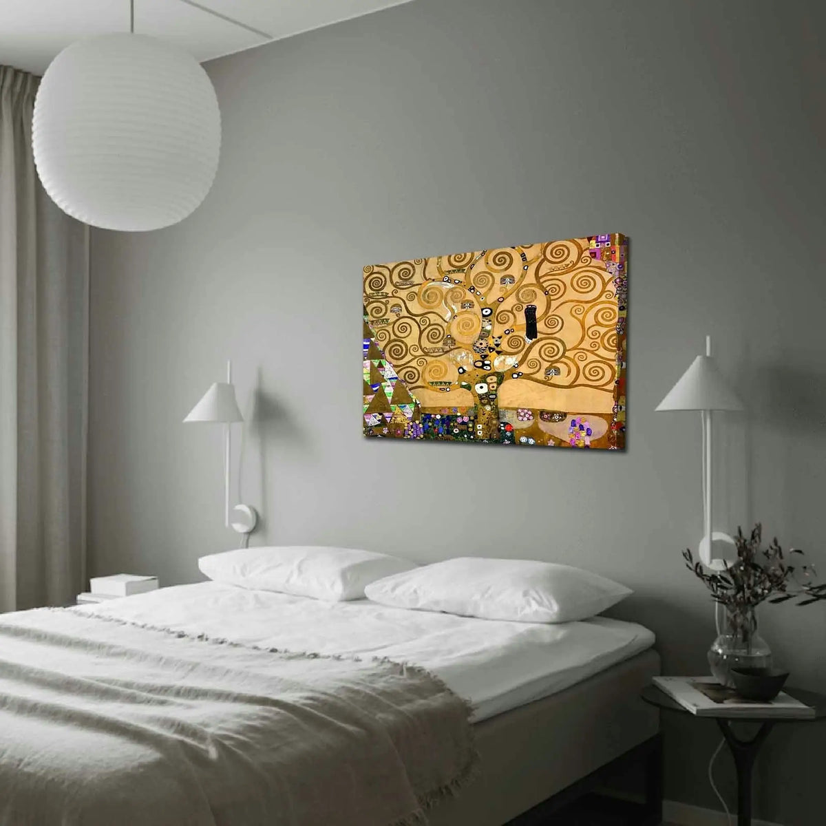 Tablou FAMOUSART-022, multicolor, pânză, 70x100 cm