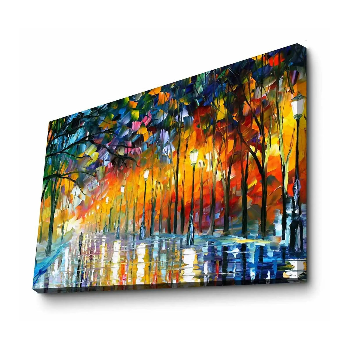 Tablou FAMOUSART-026, multicolor, pânză, 70x100 cm