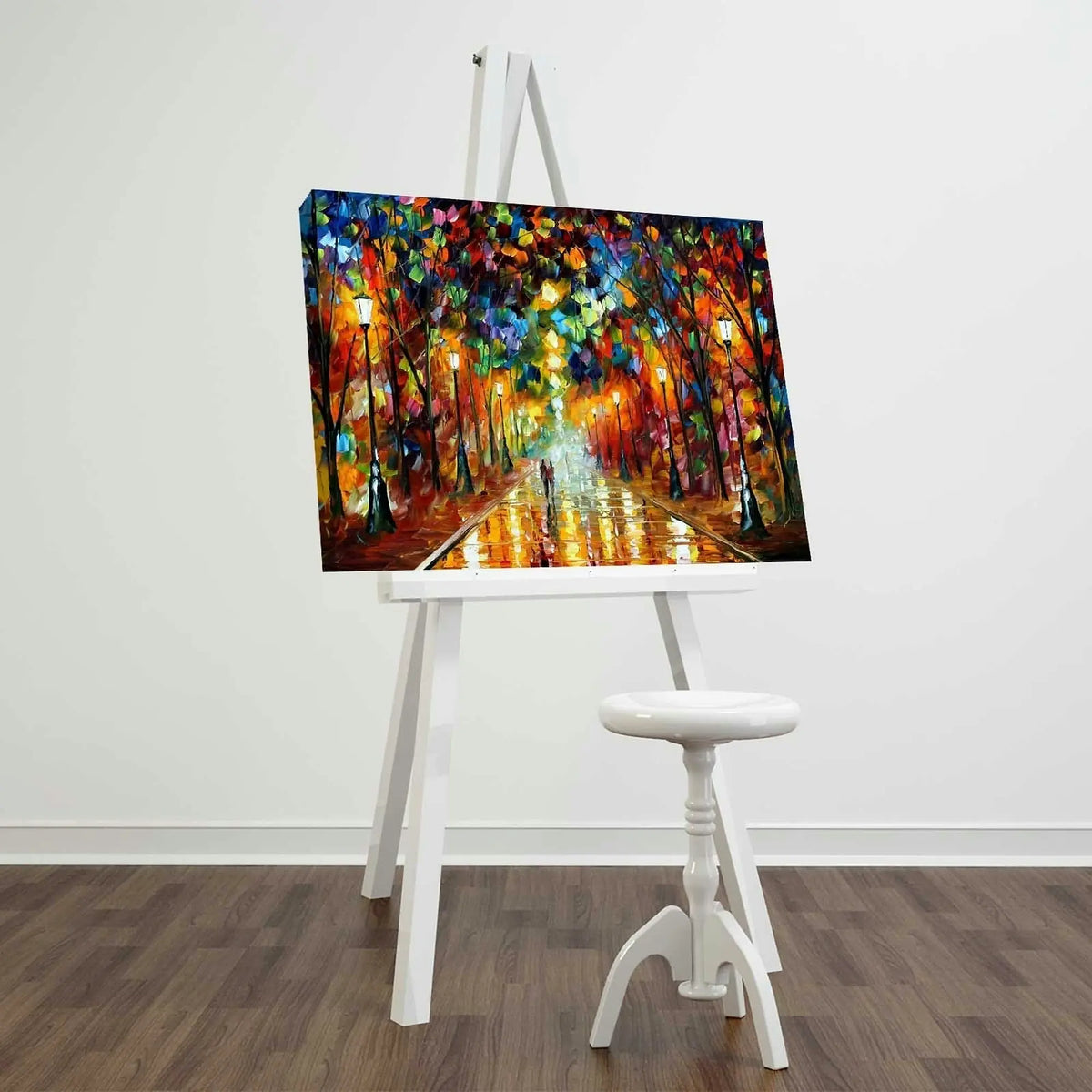 Tablou FAMOUSART-073, multicolor, pânză, 45x70 cm