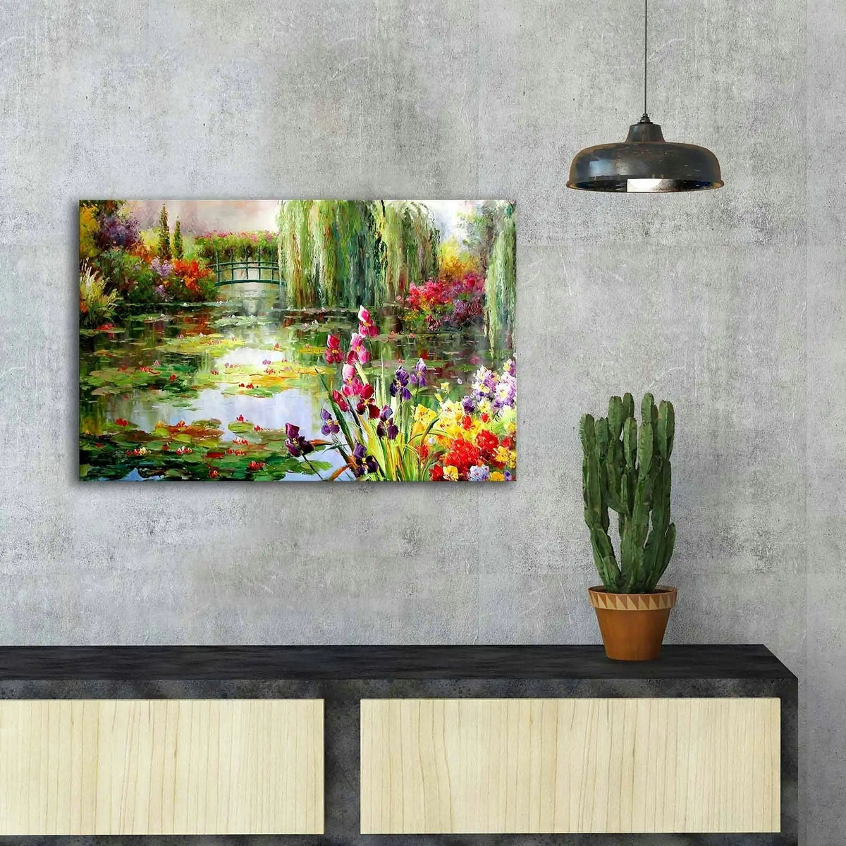 Tablou FAMOUSART-116, multicolor, pânză, 45x70 cm