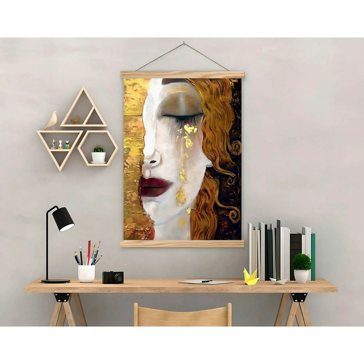 Tablou MRG49, multicolor, panza, 50x70 cm