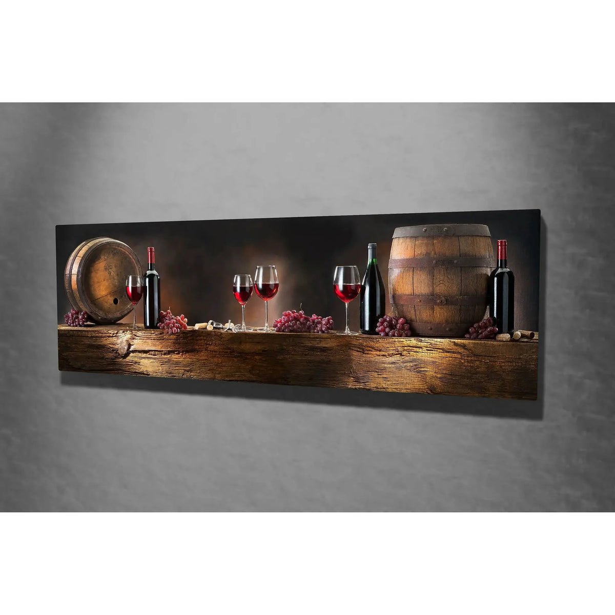 Tablou PC010, multicolor, pânză, 30x80 cm