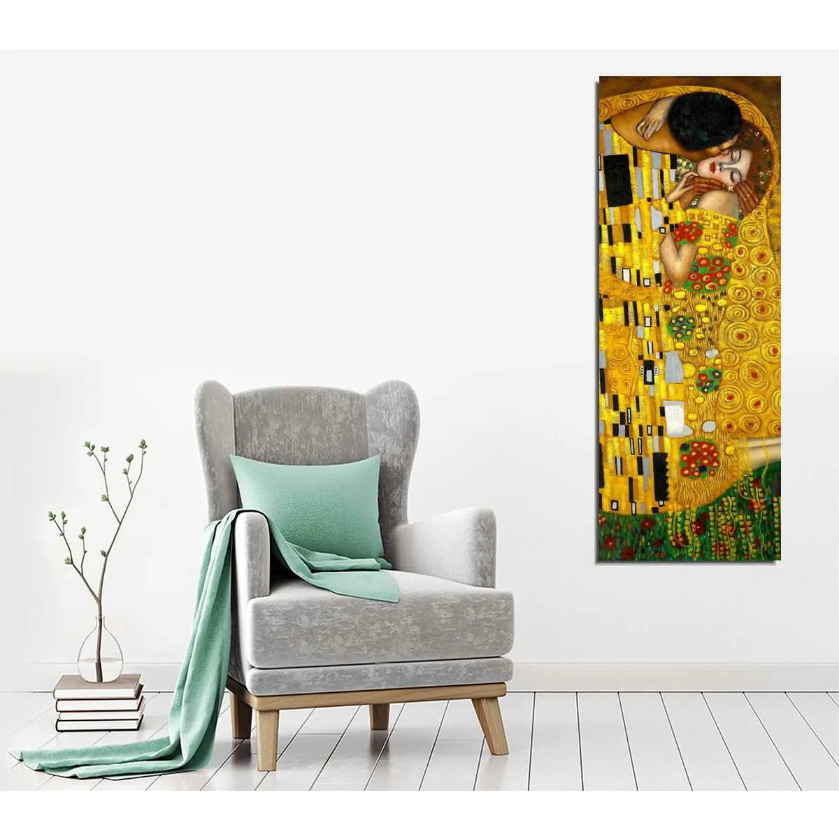 Tablou PC141, multicolor, pânză, 30x80 cm
