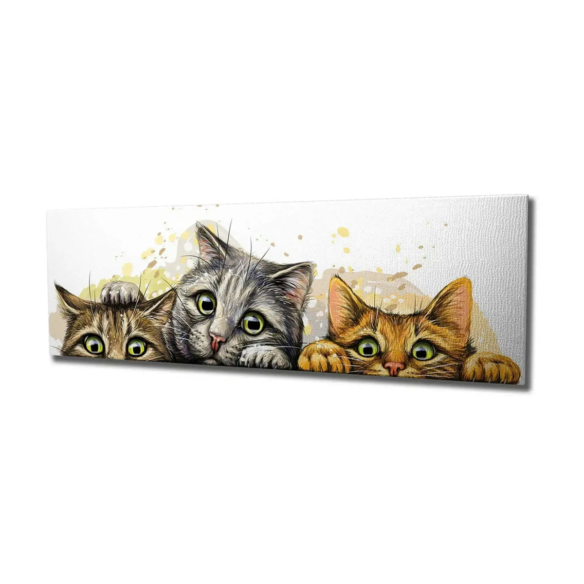 Tablou PC296, multicolor, lemn, 80x30 cm