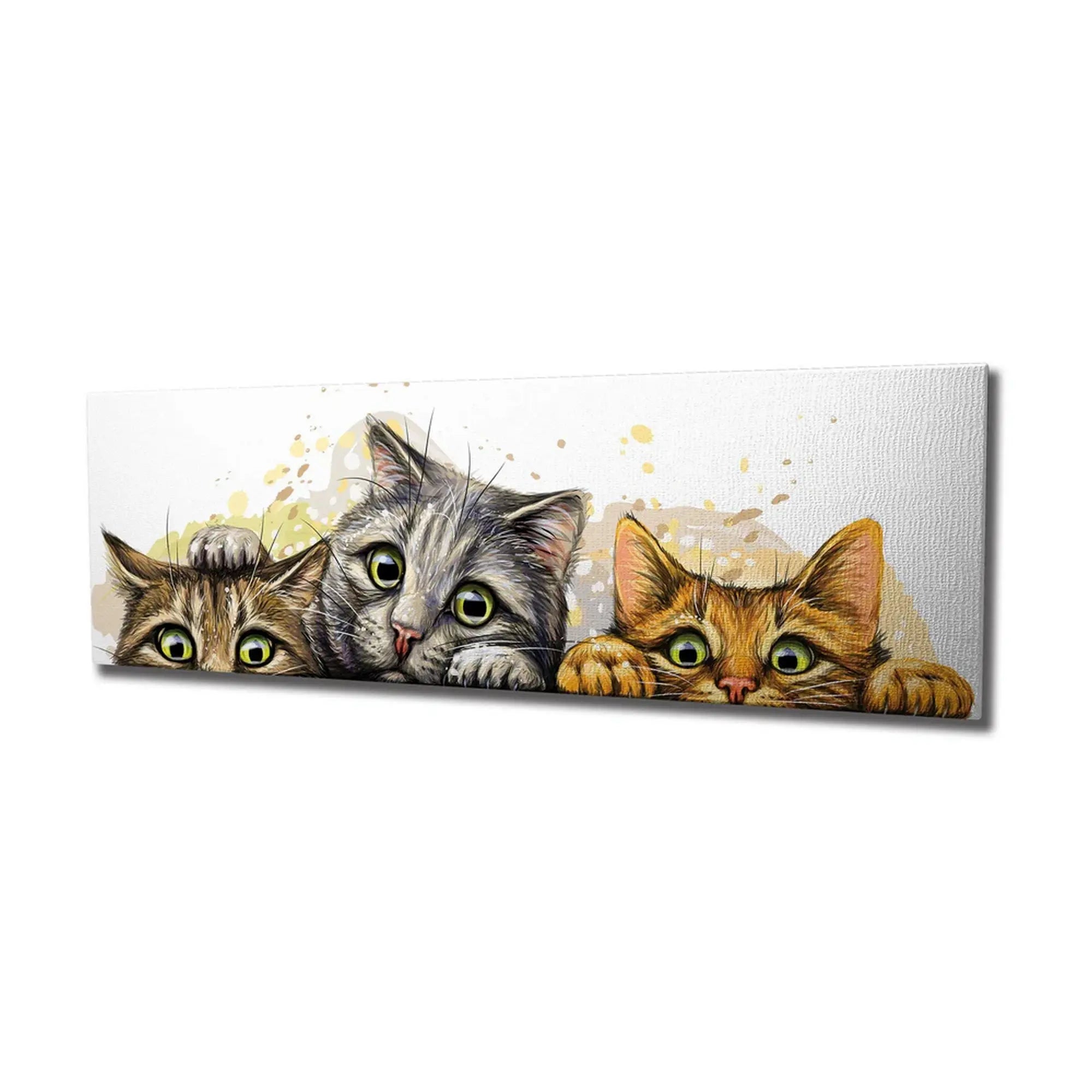 Tablou PC296, multicolor, lemn, 80x30 cm