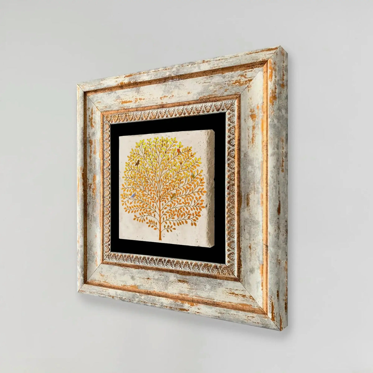 Tablou TC1236, multicolor, piatră, 20x20 cm