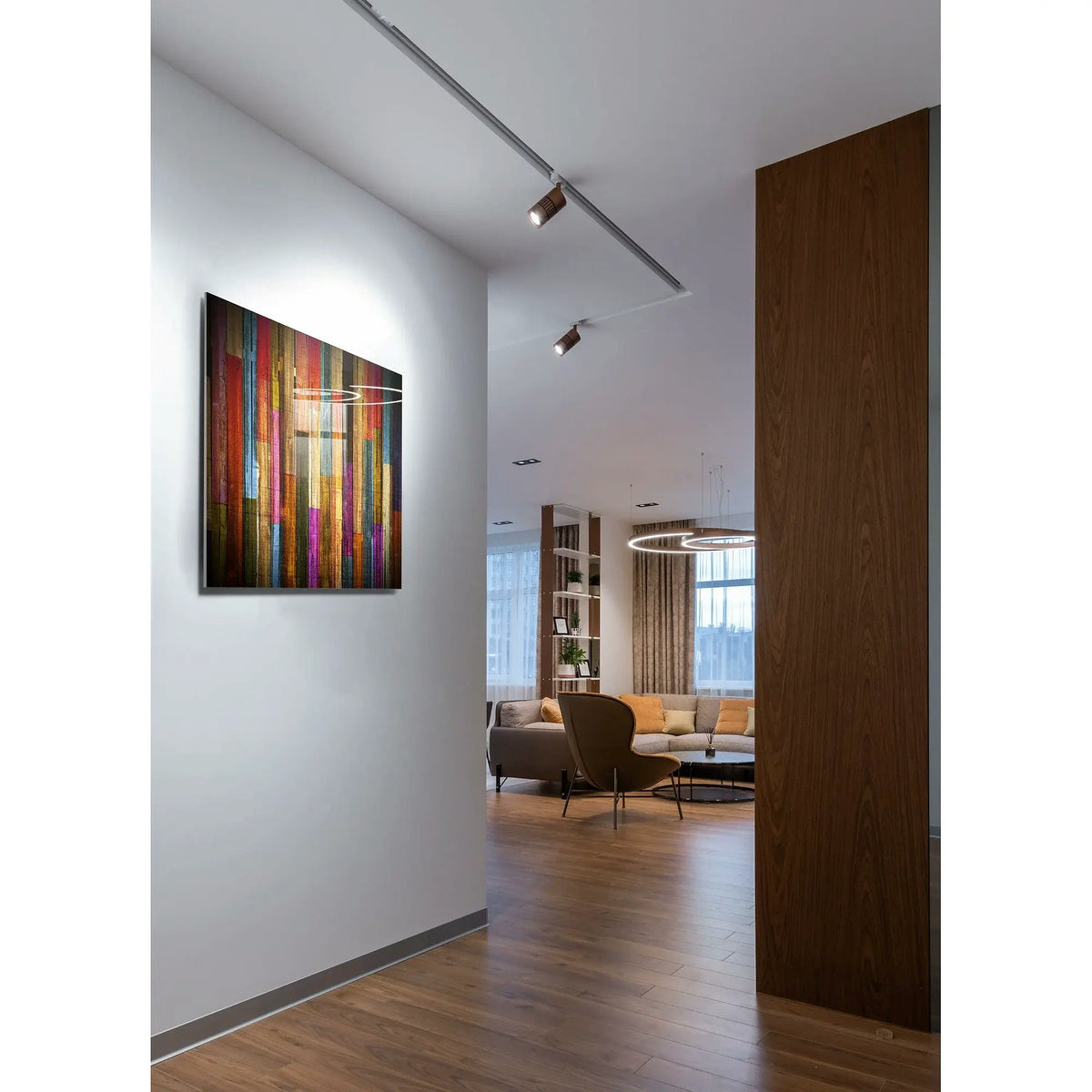Tablou UV-002, multicolor, sticlă, 70x100 cm