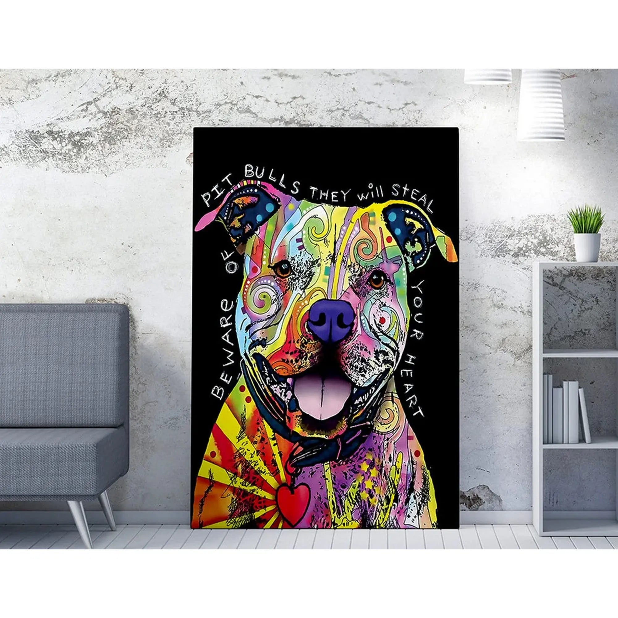 Tablou WY163, multicolor, panza, 70x100 cm