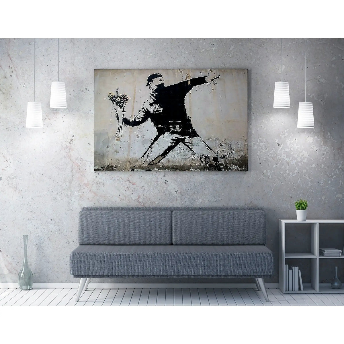 Tablou WY18, multicolor, pânză, 50x70 cm