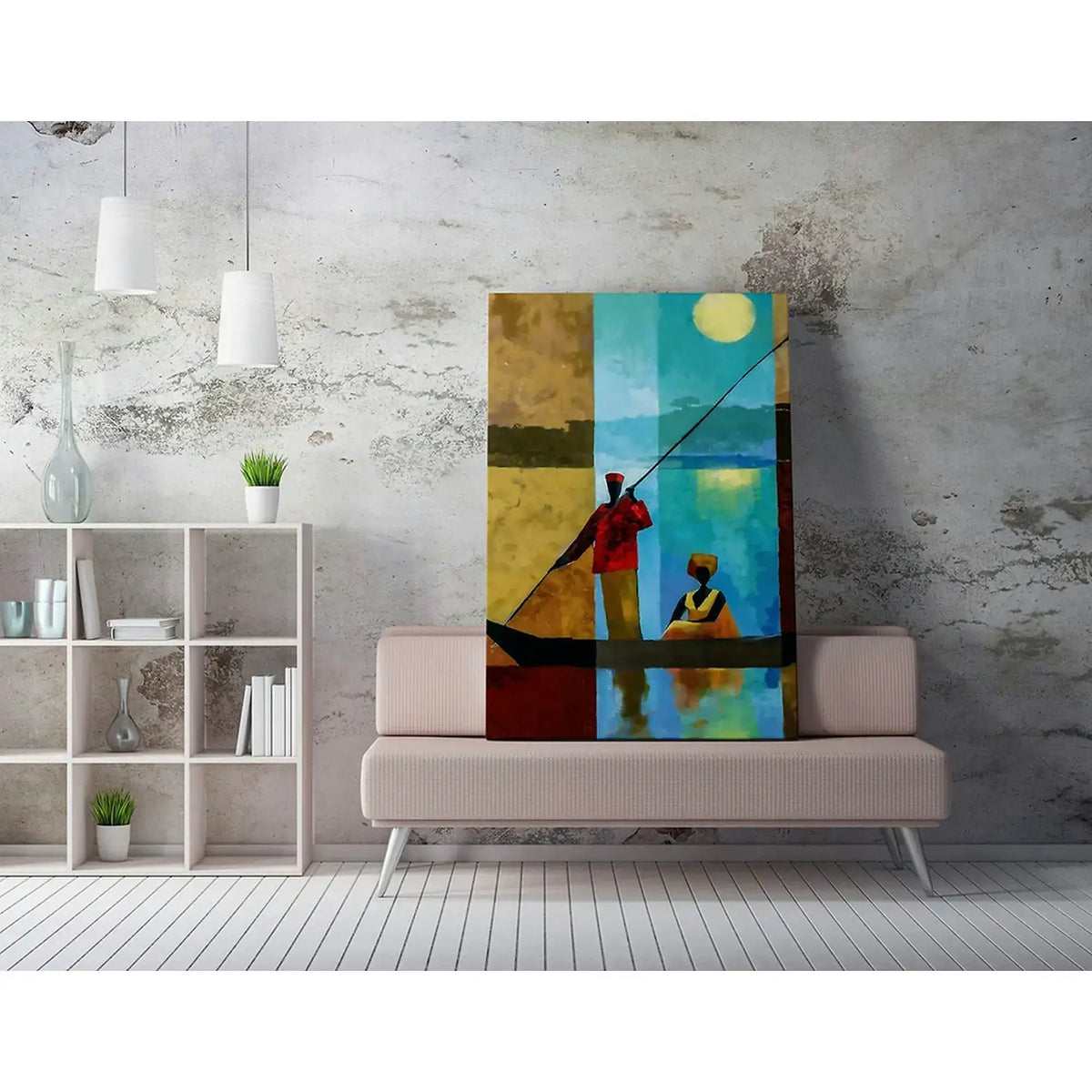 Tablou WY217, multicolor, panza, 50x70 cm