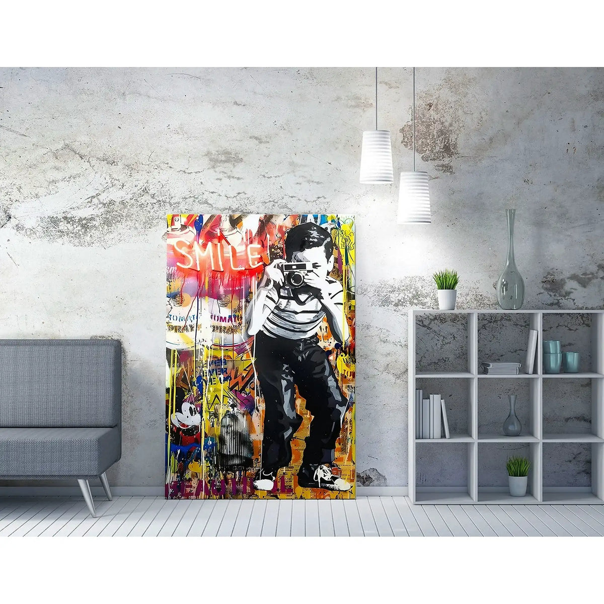 Tablou WY357, multicolor, pânză, 50x70 cm