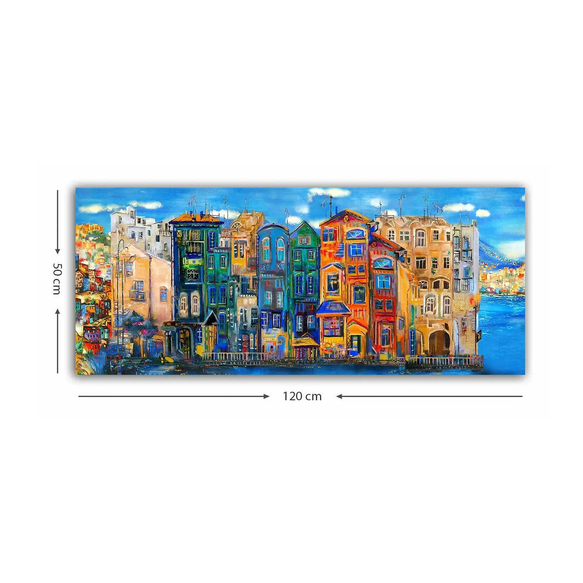 Tablou YTY233816548, multicolor, pânză, 50x120 cm