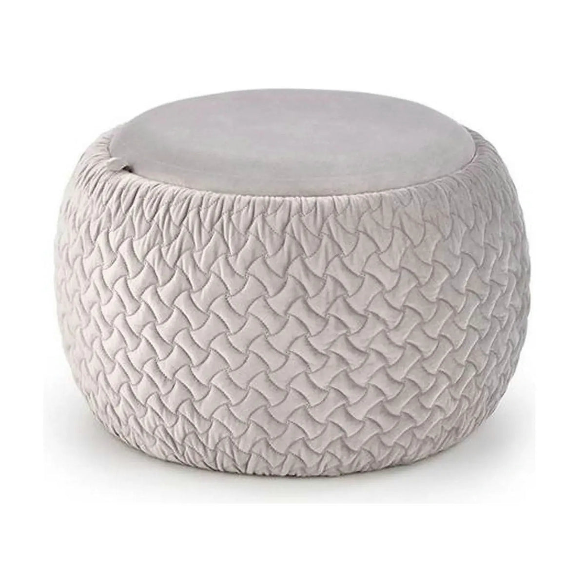 Taburet BONO, stofa catifelata gri deschis, cu spatiu depozitare, 54x54x37 cm